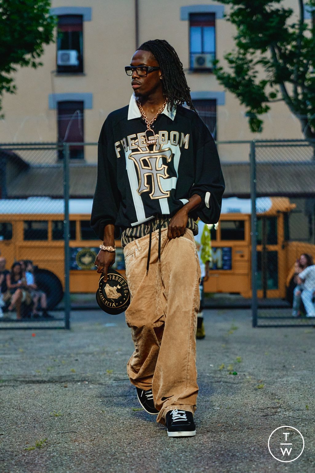 Fashion Week Milan Spring/Summer 2026 look 27 from the PDF collection menswear