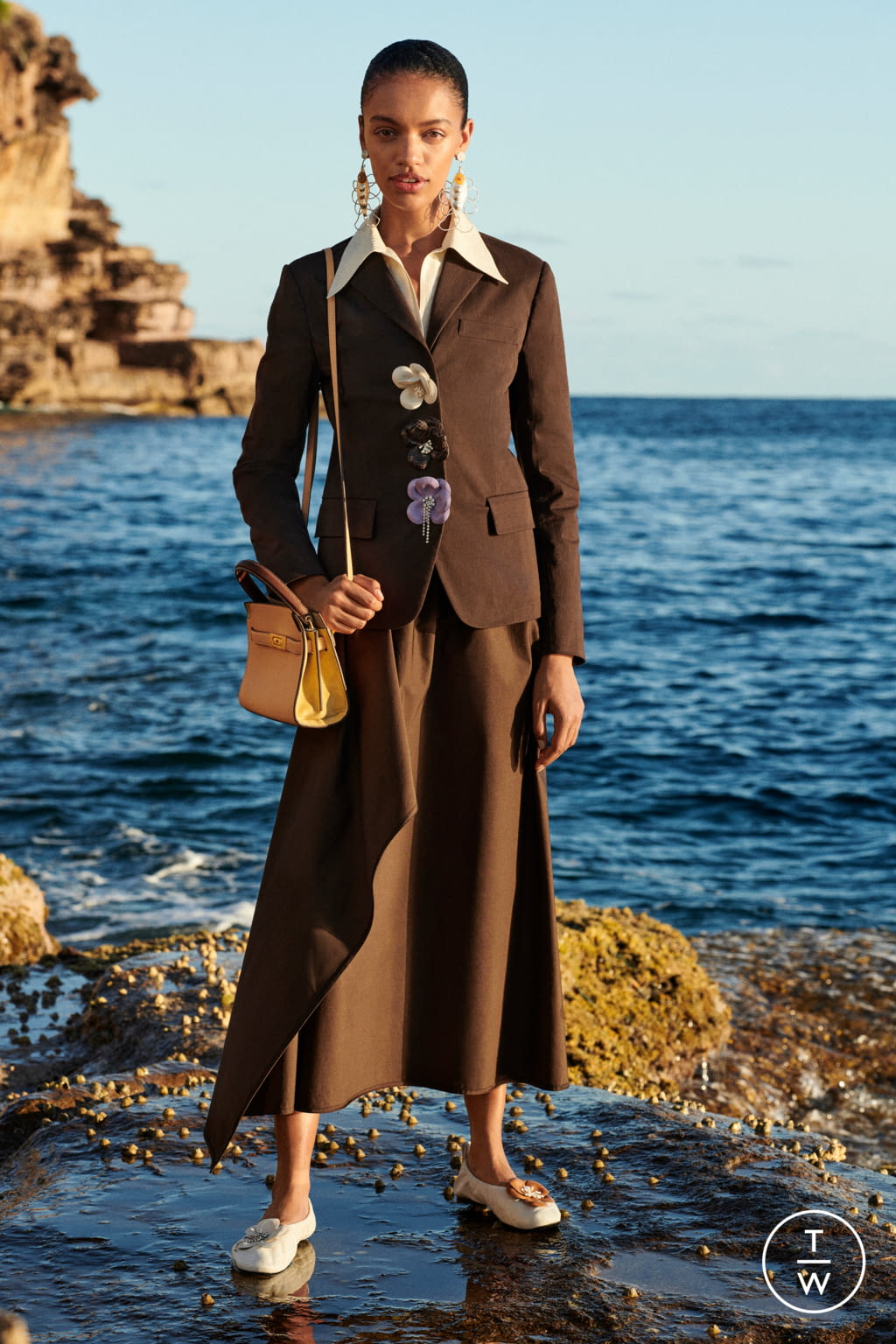 Fashion Week New York Pre-Fall 2021 look 3 from the Tory Burch collection womenswear