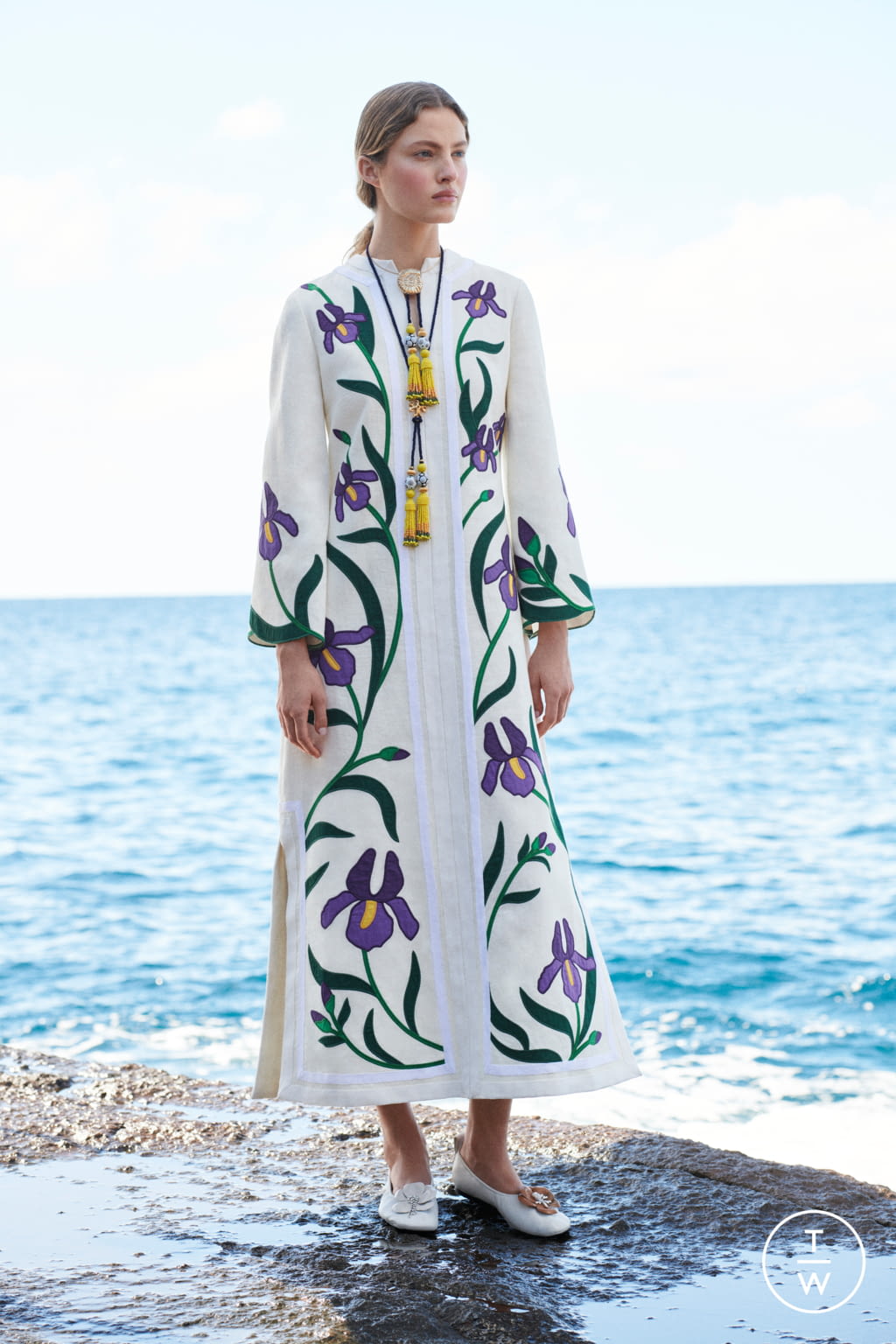 Fashion Week New York Pre-Fall 2021 look 9 from the Tory Burch collection 女装
