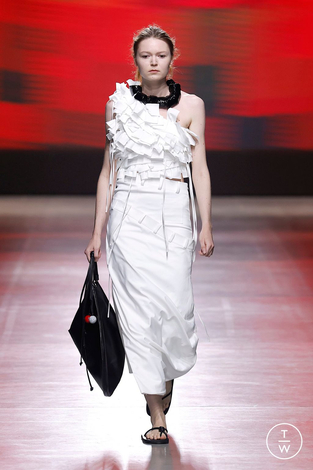 Fashion Week Milan Spring/Summer 2026 look 11 from the Phan Dang Hoang collection womenswear