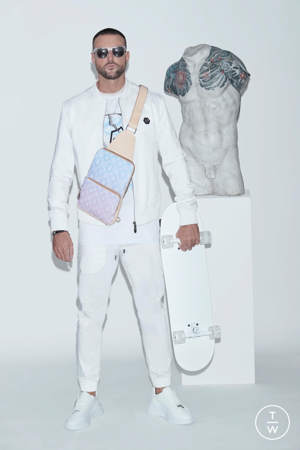 Fashion Week Milan Spring/Summer 2021 look 4 from the Philipp Plein collection menswear