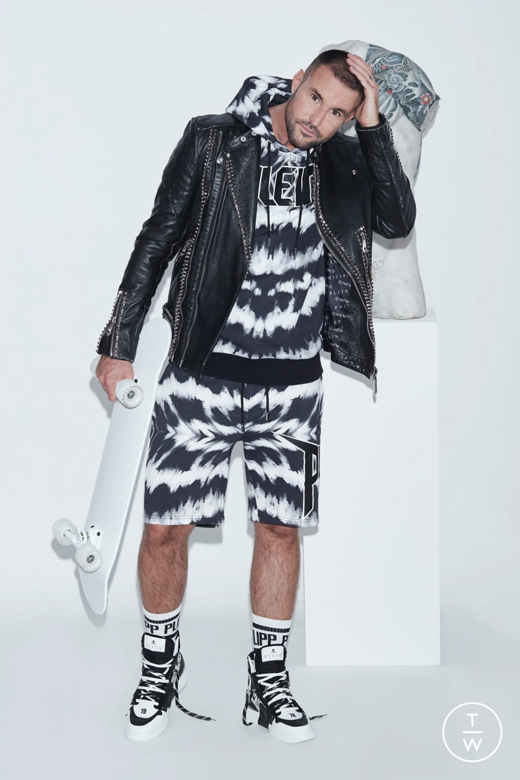 Fashion Week Milan Spring/Summer 2021 look 13 from the Philipp Plein collection menswear
