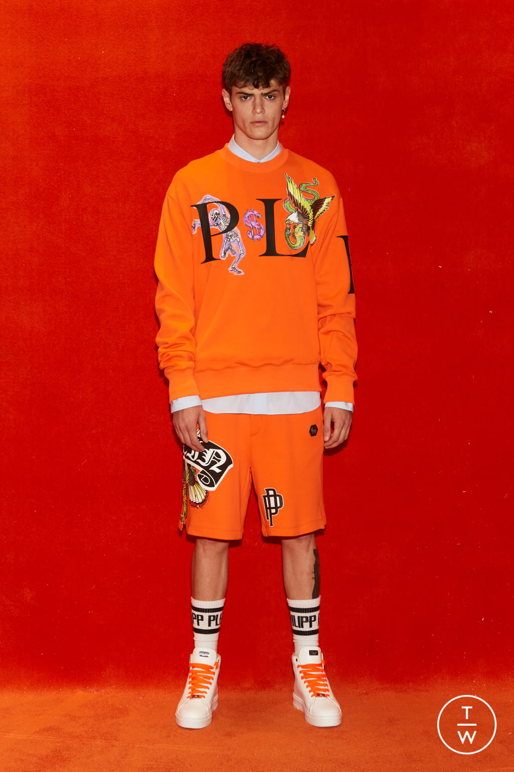 Fashion Week Milan Spring/Summer 2022 look 37 from the Philipp Plein collection menswear