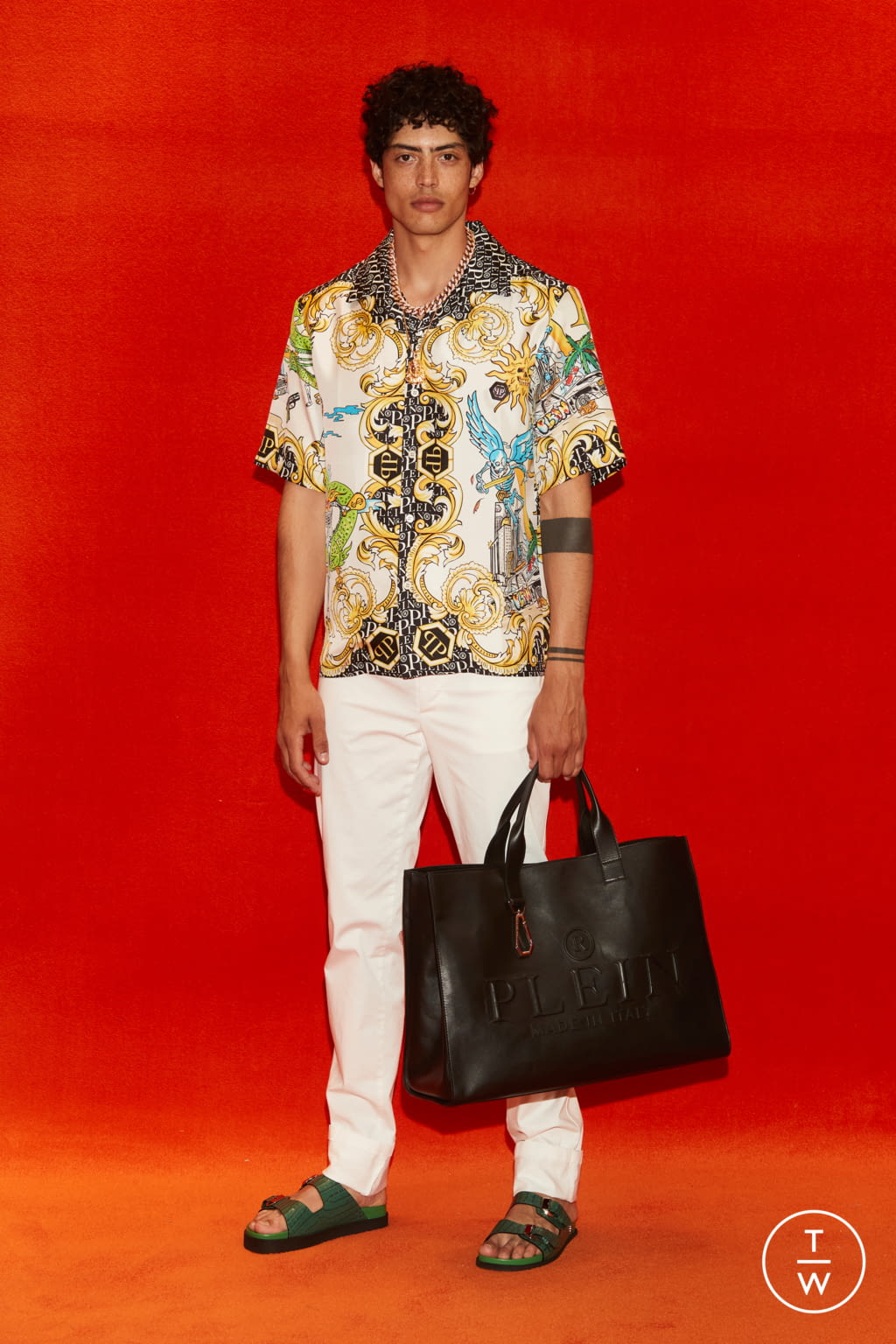 Fashion Week Milan Spring/Summer 2022 look 41 from the Philipp Plein collection menswear