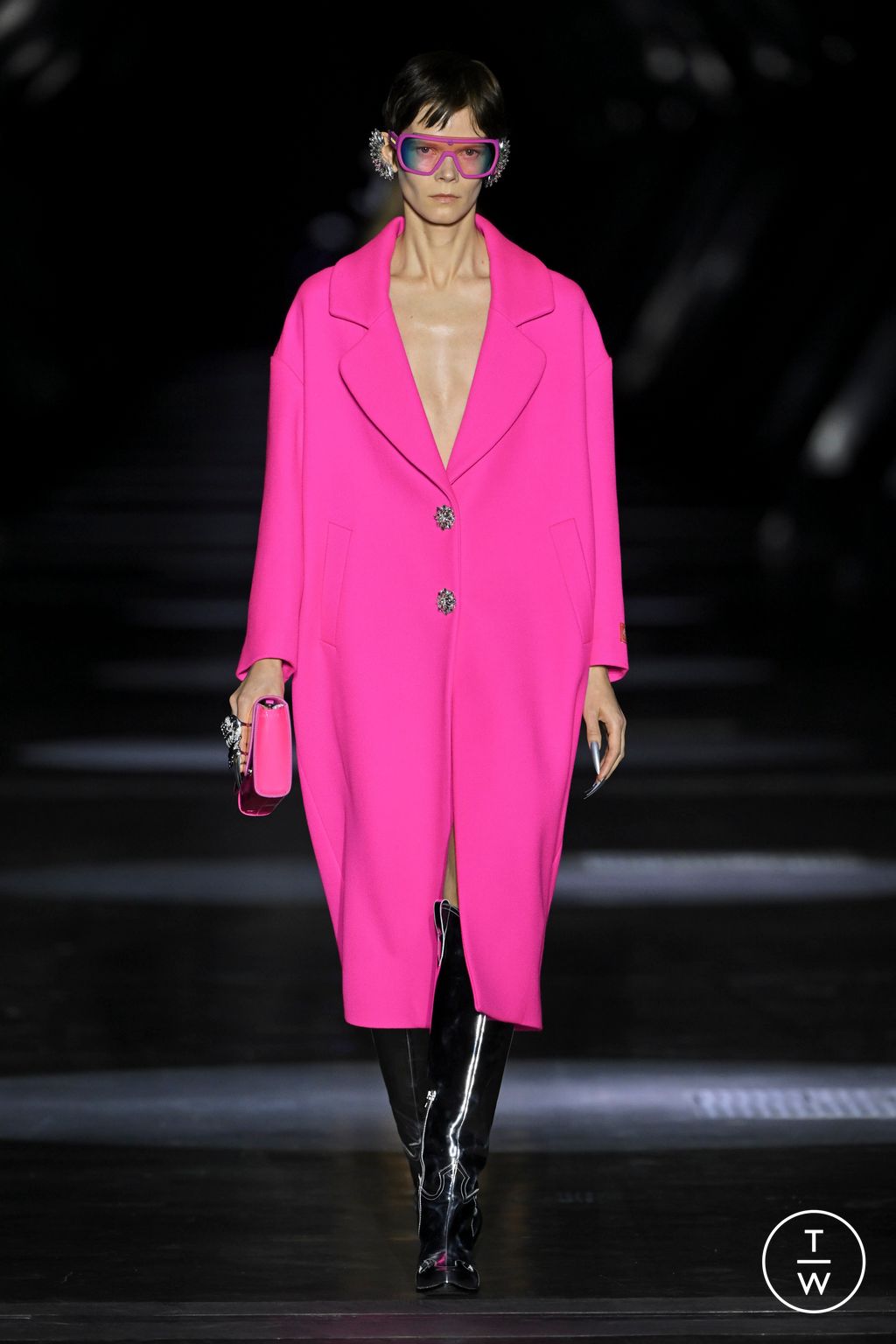 Fashion Week Milan Fall/Winter 2023 look 8 de la collection Philipp Plein womenswear