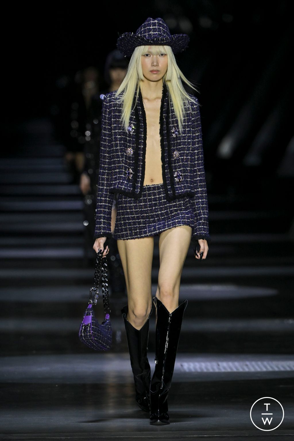 Fashion Week Milan Fall/Winter 2023 look 19 from the Philipp Plein collection womenswear