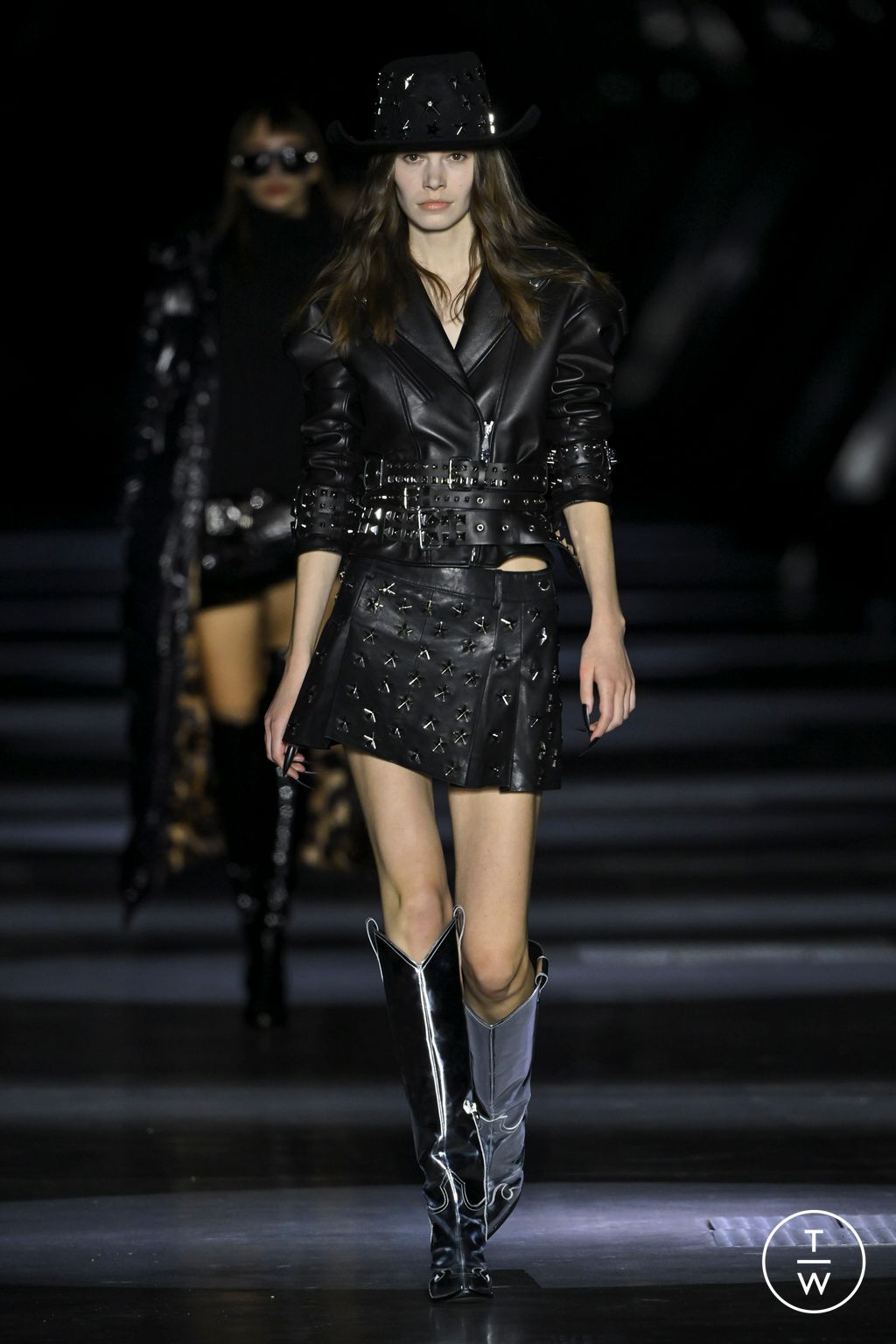 Fashion Week Milan Fall/Winter 2023 look 27 from the Philipp Plein collection womenswear