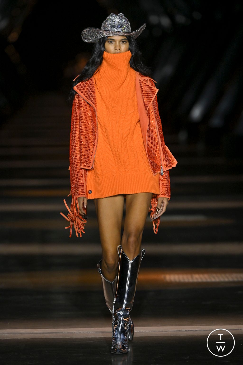Fashion Week Milan Fall/Winter 2023 look 39 from the Philipp Plein collection womenswear