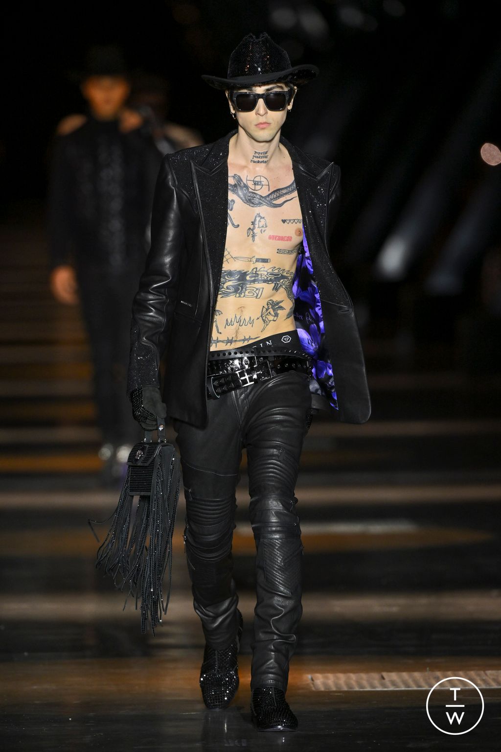 Fashion Week Milan Fall/Winter 2023 look 46 from the Philipp Plein collection womenswear