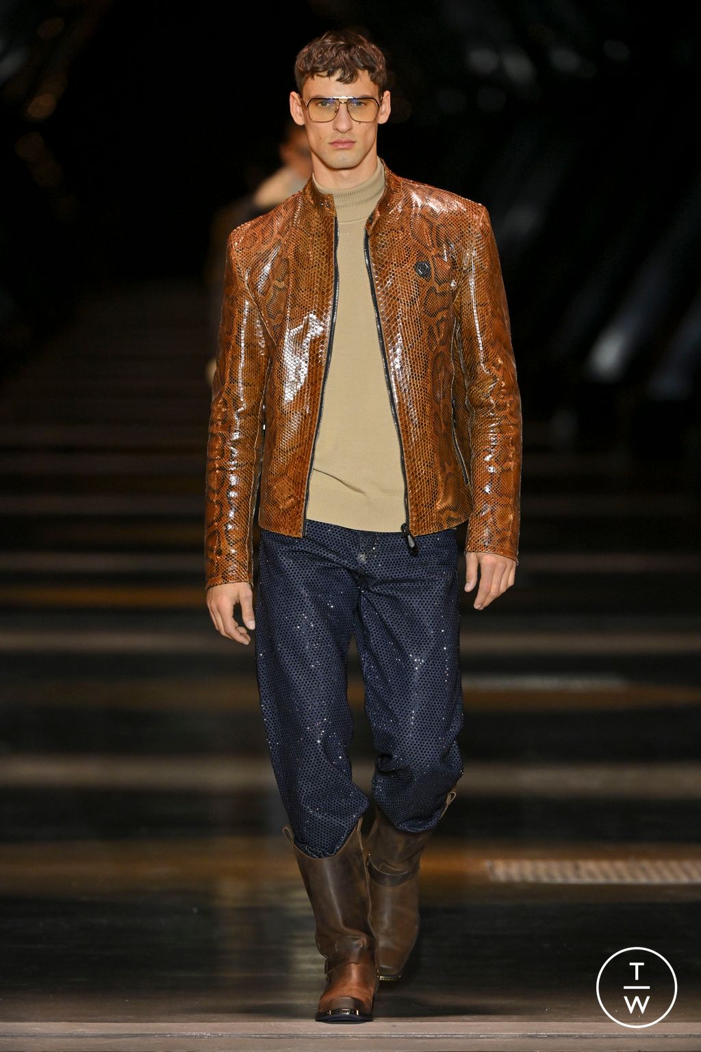 Fashion Week Milan Fall/Winter 2023 look 76 from the Philipp Plein collection womenswear