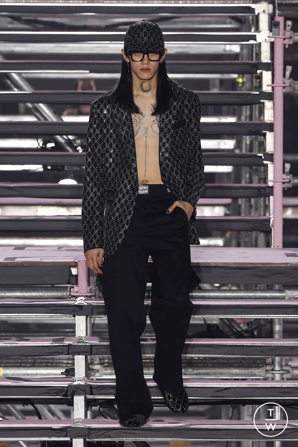 Fashion Week Milan Fall/Winter 2024 look 17 from the Philipp Plein collection womenswear