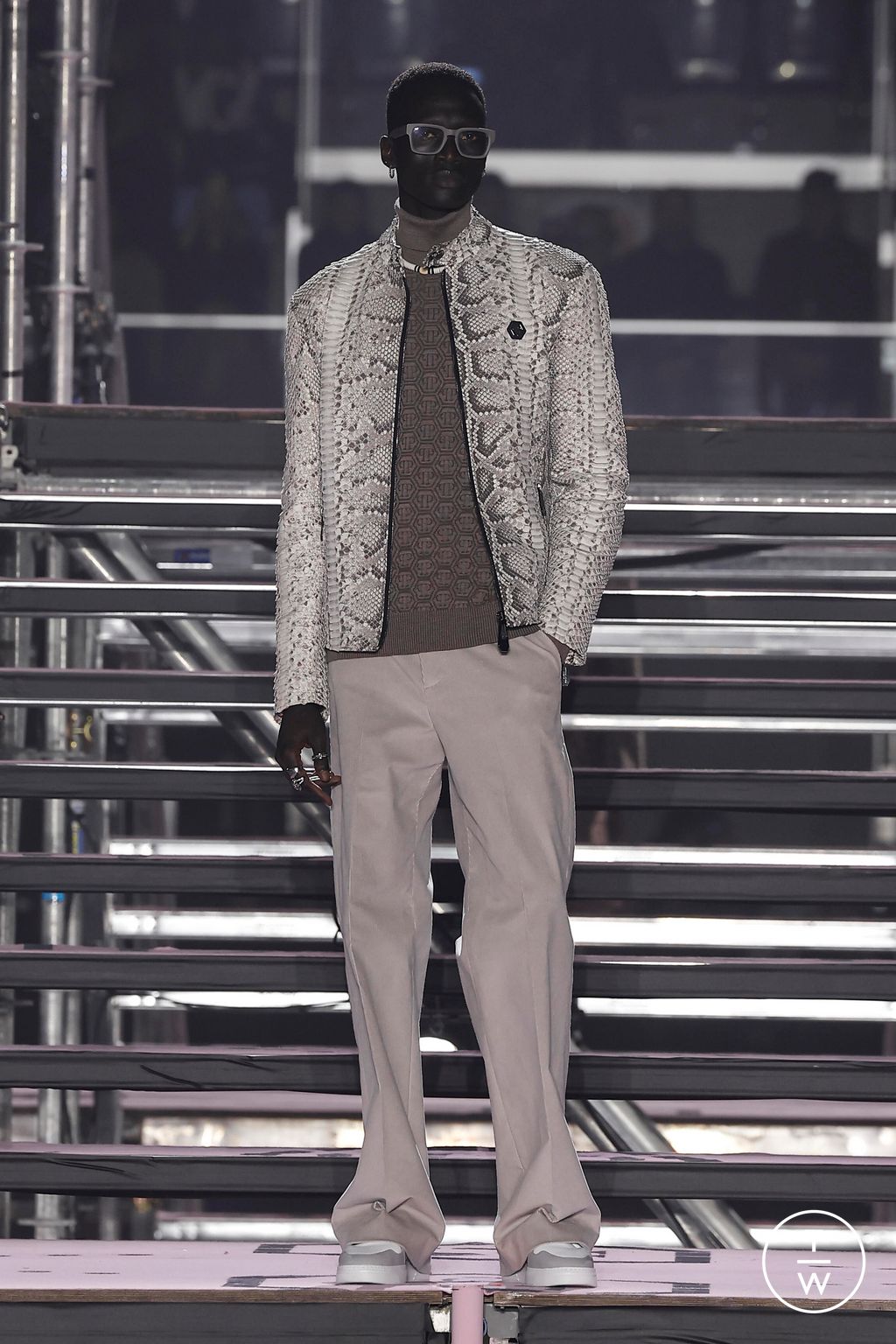 Fashion Week Milan Fall/Winter 2024 look 44 from the Philipp Plein collection womenswear