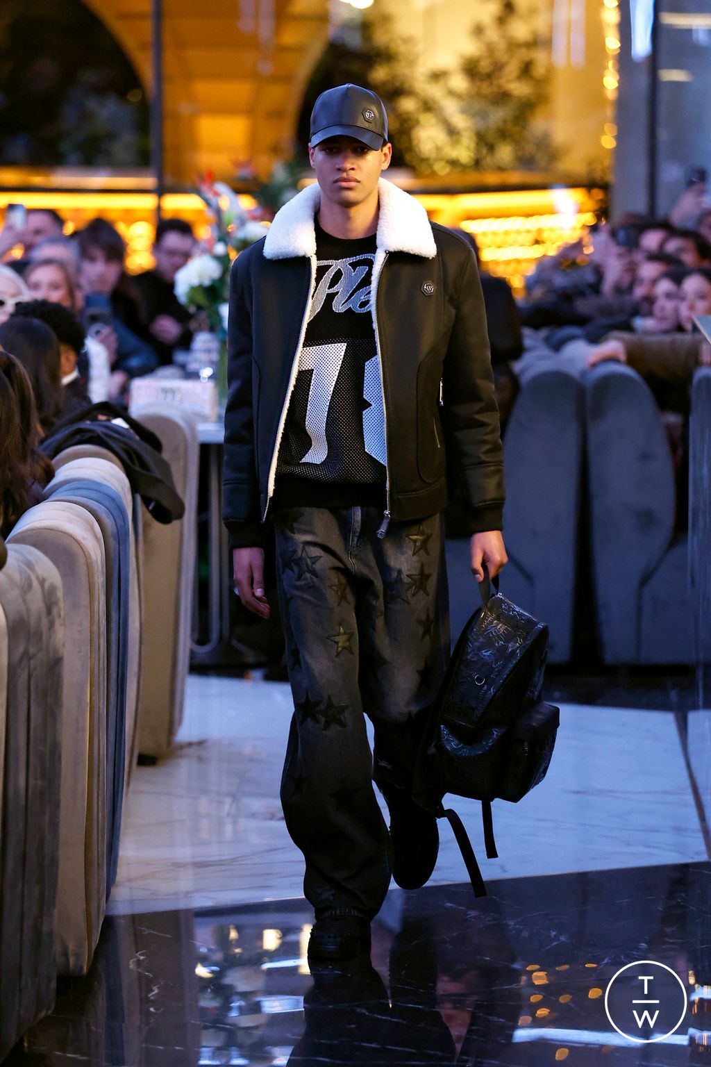 Fashion Week Milan Fall/Winter 2025 look 3 from the Philipp Plein collection menswear