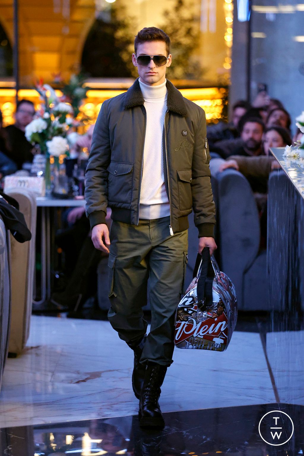 Fashion Week Milan Fall/Winter 2025 look 12 from the Philipp Plein collection menswear