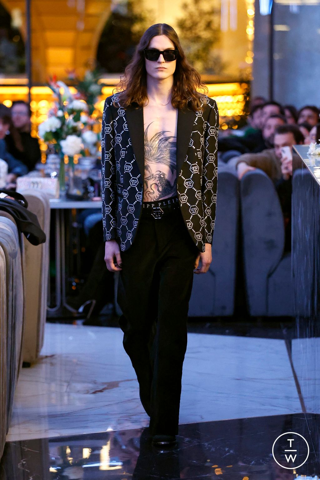 Fashion Week Milan Fall/Winter 2025 look 29 from the Philipp Plein collection menswear