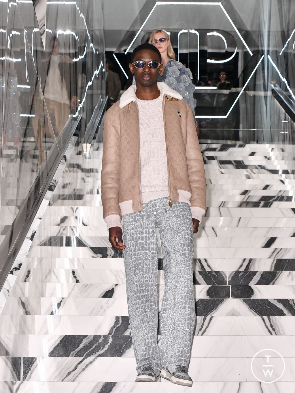 Fashion Week Milan Fall/Winter 2026 look 3 from the Philipp Plein collection womenswear