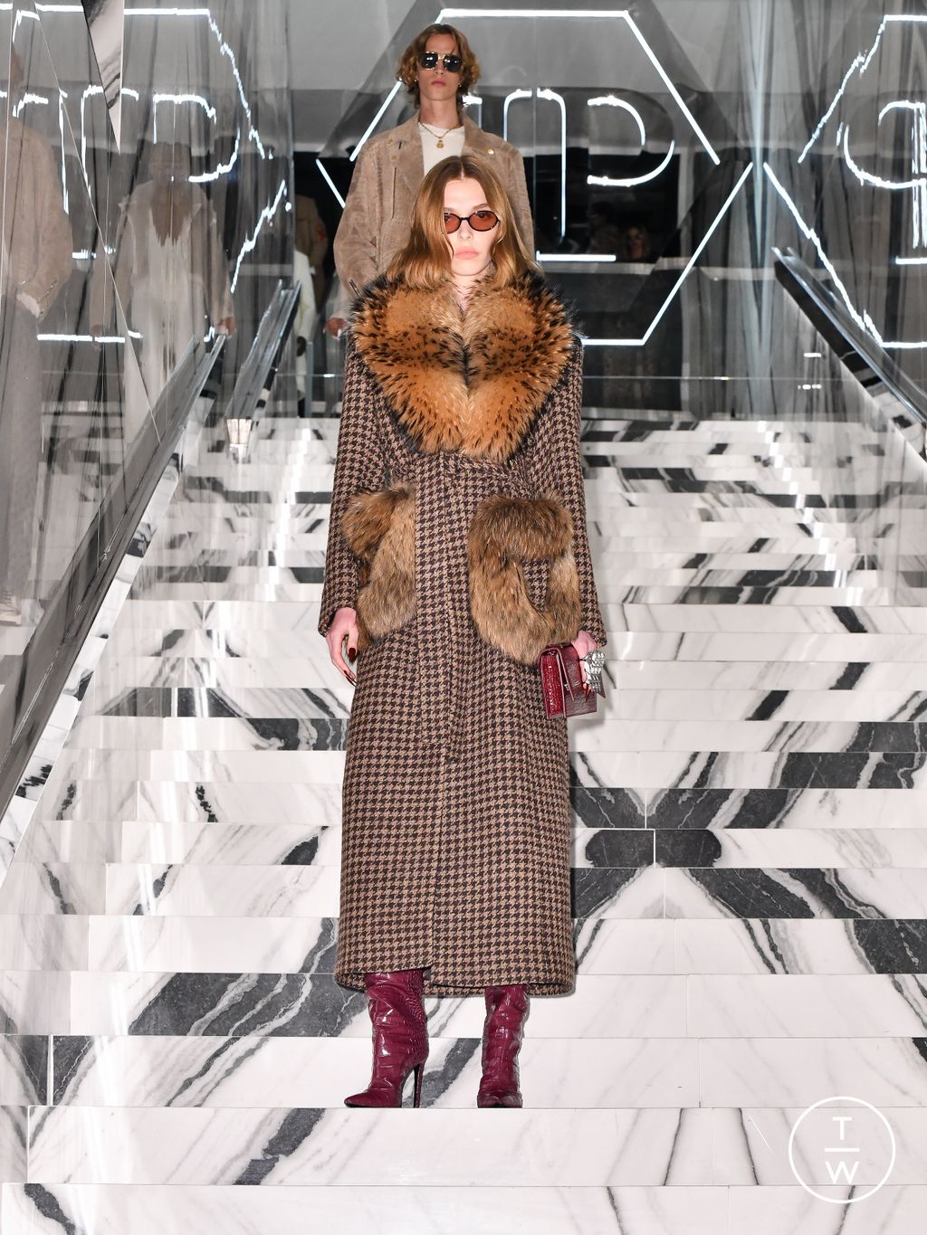 Fashion Week Milan Fall/Winter 2026 look 6 from the Philipp Plein collection 女装