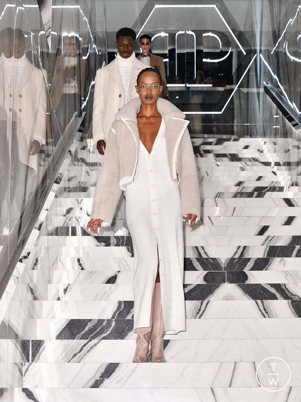 Fashion Week Milan Fall/Winter 2026 look 8 from the Philipp Plein collection womenswear