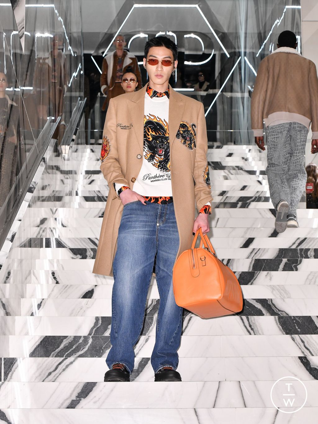 Fashion Week Milan Fall/Winter 2026 look 10 from the Philipp Plein collection womenswear