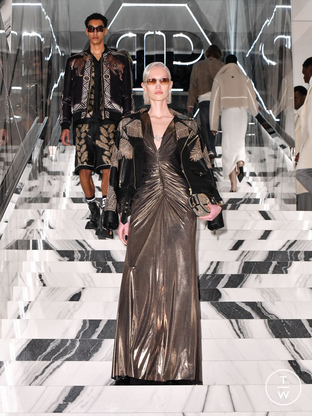 Fashion Week Milan Fall/Winter 2026 look 24 from the Philipp Plein collection womenswear
