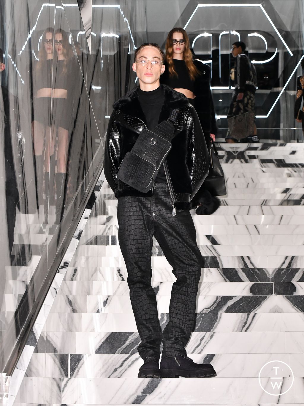 Fashion Week Milan Fall/Winter 2026 look 43 from the Philipp Plein collection womenswear