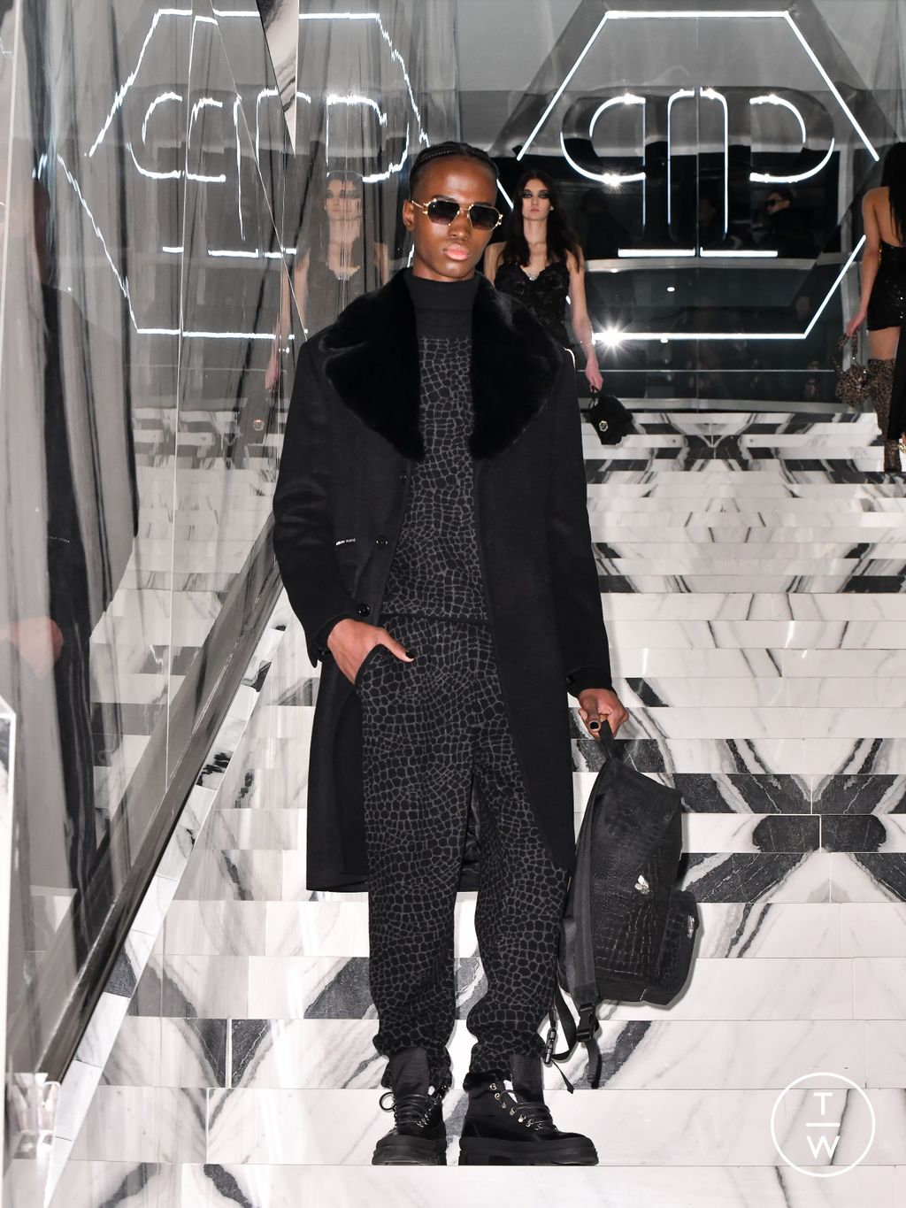 Fashion Week Milan Fall/Winter 2026 look 45 from the Philipp Plein collection womenswear