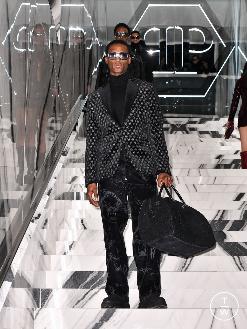 Fashion Week Milan Fall/Winter 2026 look 50 from the Philipp Plein collection womenswear