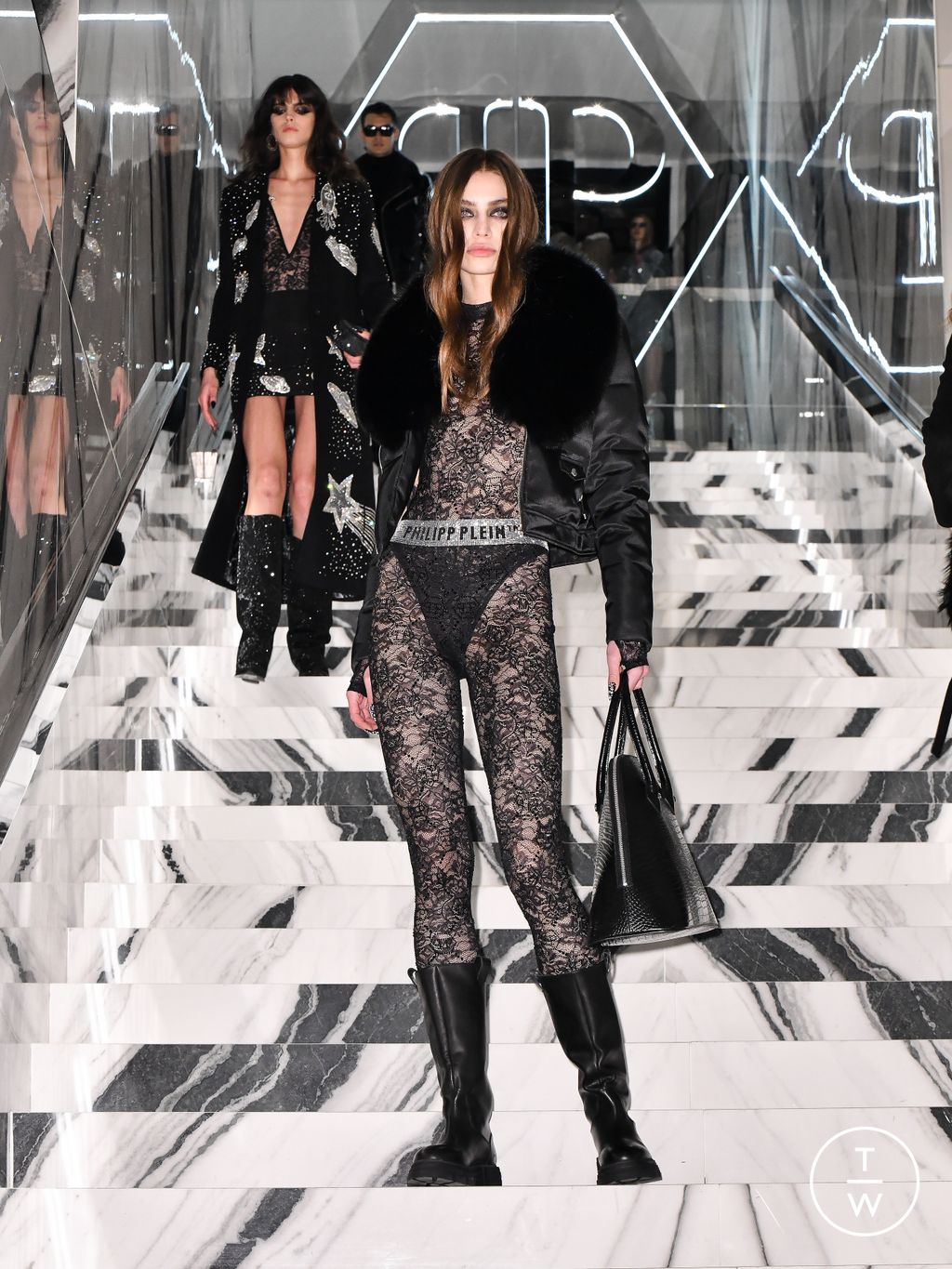 Fashion Week Milan Fall/Winter 2026 look 55 from the Philipp Plein collection womenswear