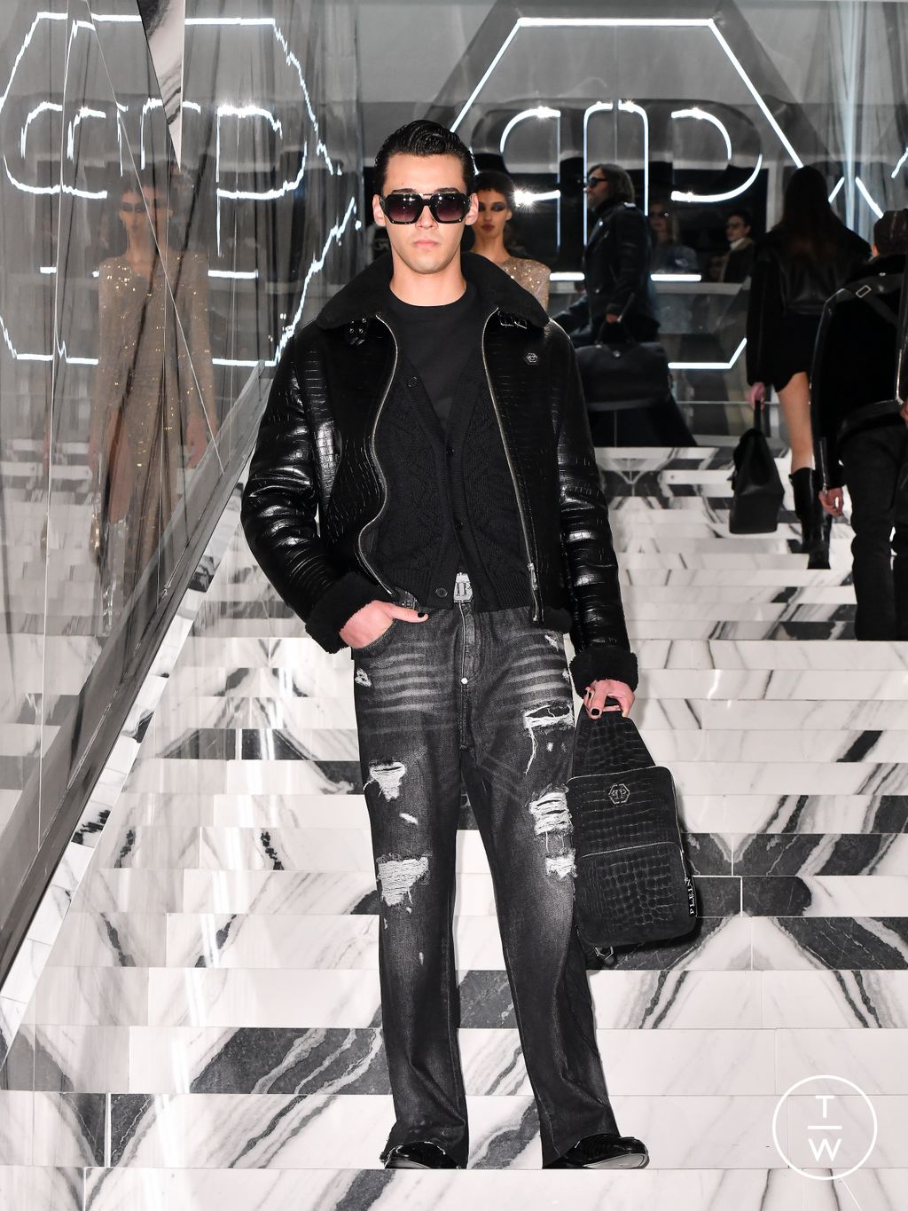 Fashion Week Milan Fall/Winter 2026 look 58 from the Philipp Plein collection womenswear