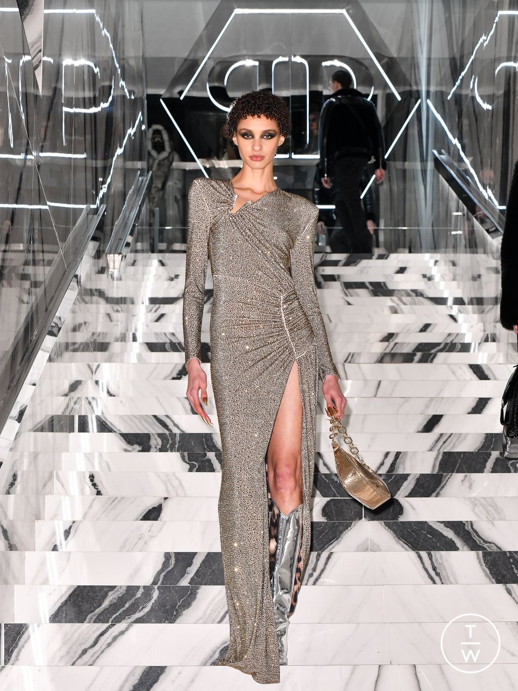 Fashion Week Milan Fall/Winter 2026 look 59 from the Philipp Plein collection womenswear