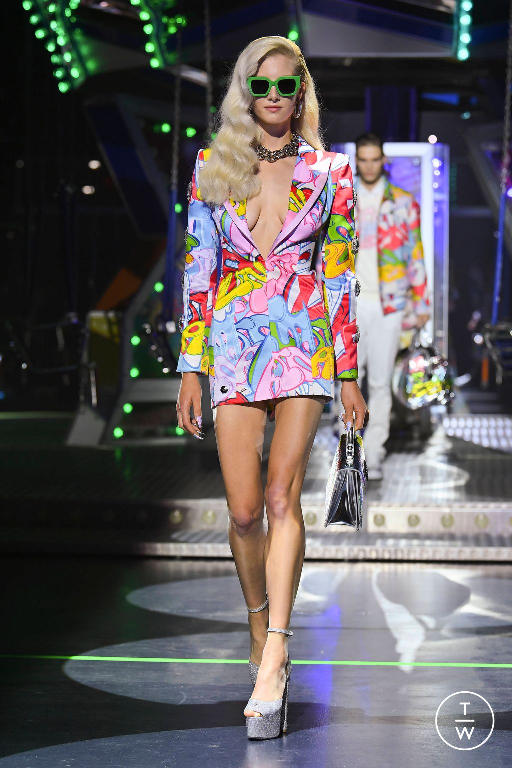 Fashion Week Milan Spring/Summer 2024 look 5 from the Philipp Plein collection womenswear