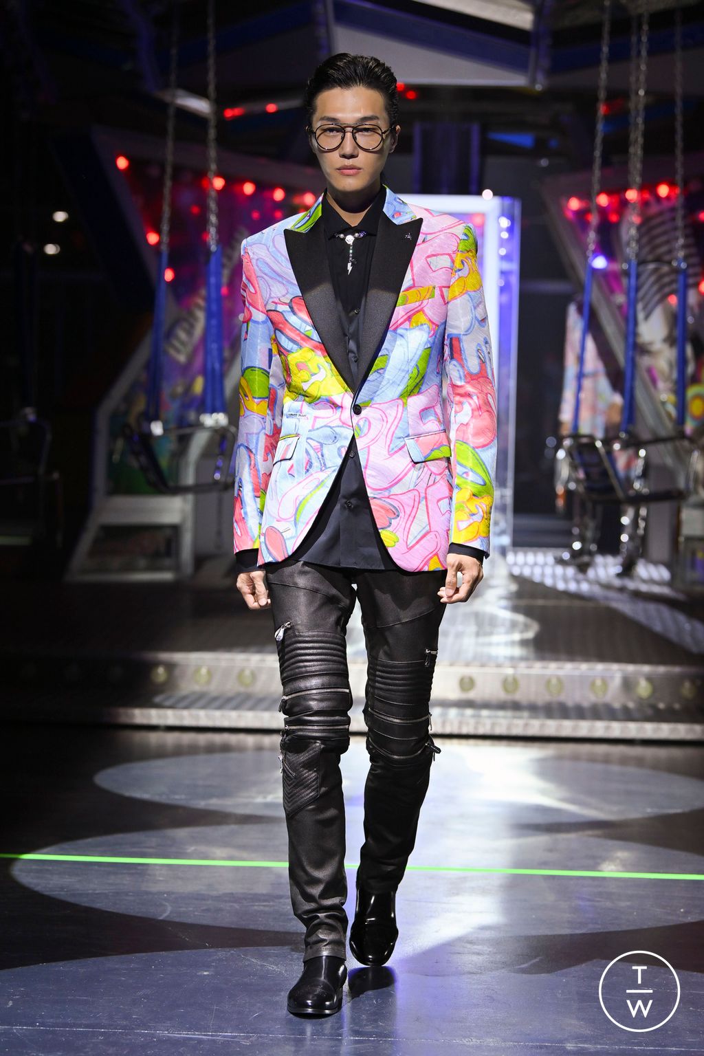Fashion Week Milan Spring/Summer 2024 look 10 from the Philipp Plein collection womenswear