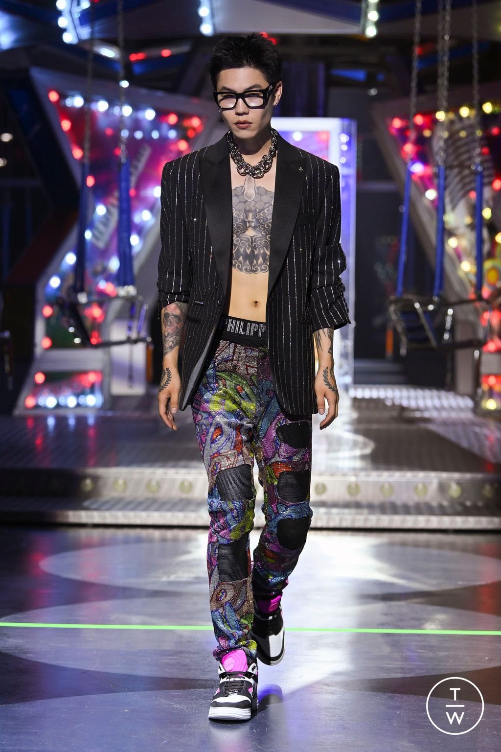 Fashion Week Milan Spring/Summer 2024 look 12 from the Philipp Plein collection 女装