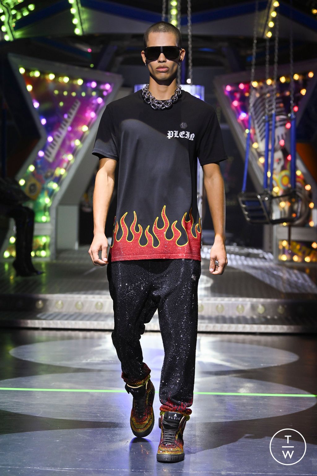 Fashion Week Milan Spring/Summer 2024 look 58 from the Philipp Plein collection womenswear