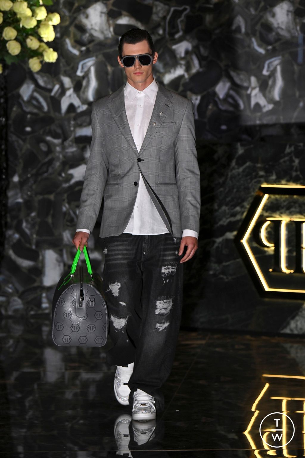 Fashion Week Milan Spring/Summer 2025 look 3 from the Philipp Plein collection womenswear