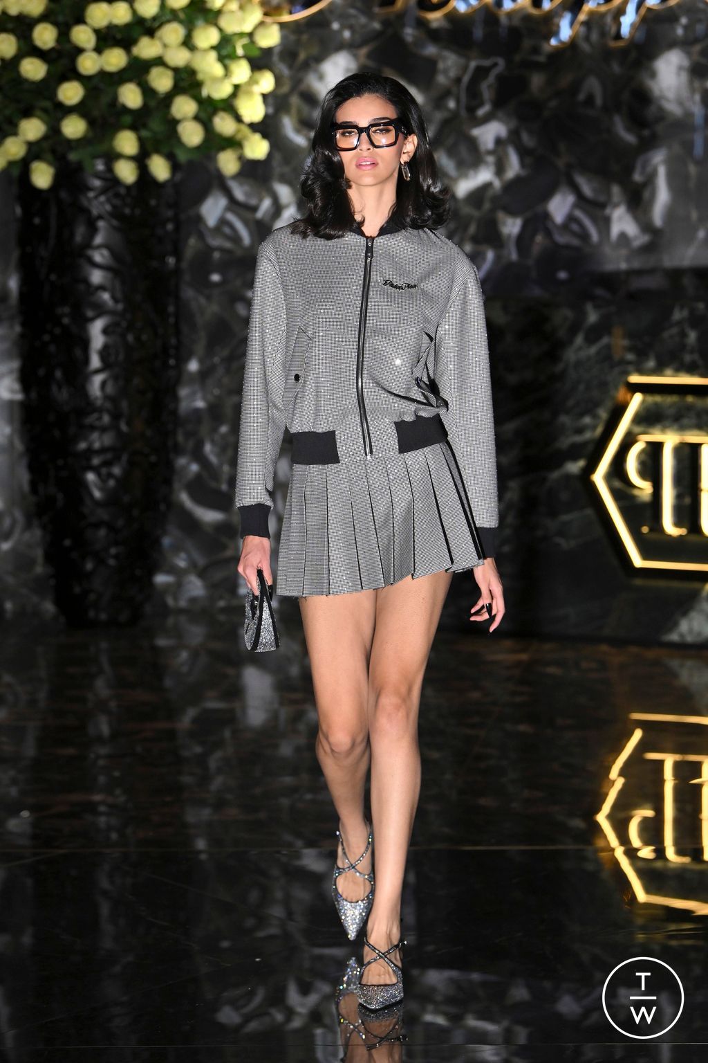 Fashion Week Milan Spring/Summer 2025 look 4 from the Philipp Plein collection womenswear