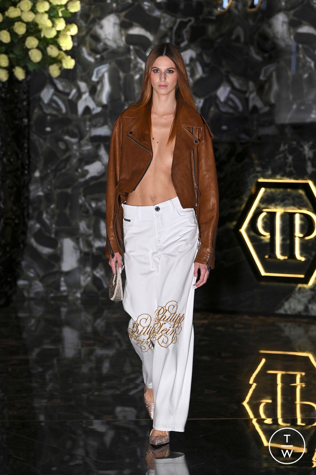 Fashion Week Milan Spring/Summer 2025 look 7 from the Philipp Plein collection womenswear