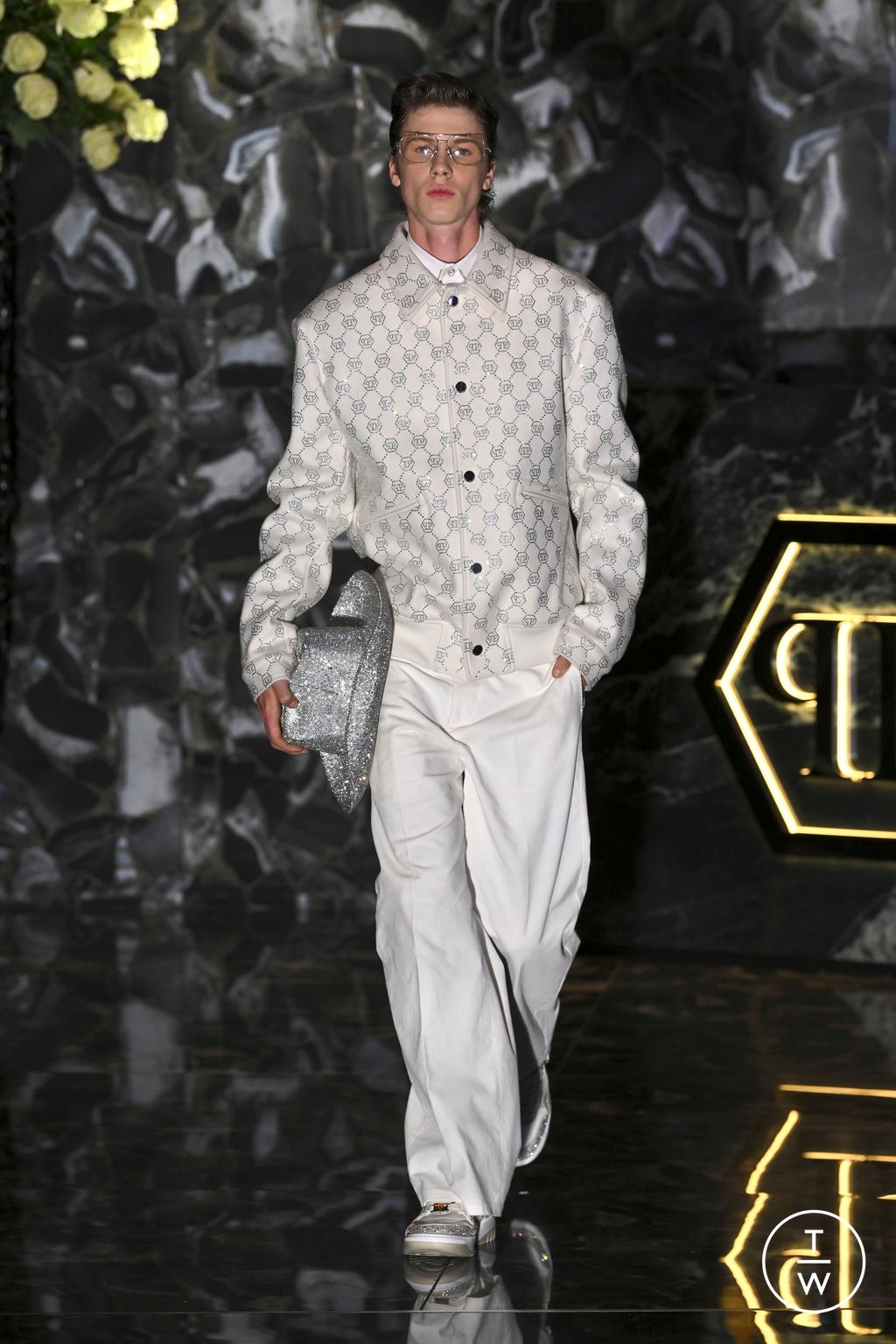 Fashion Week Milan Spring/Summer 2025 look 12 from the Philipp Plein collection womenswear