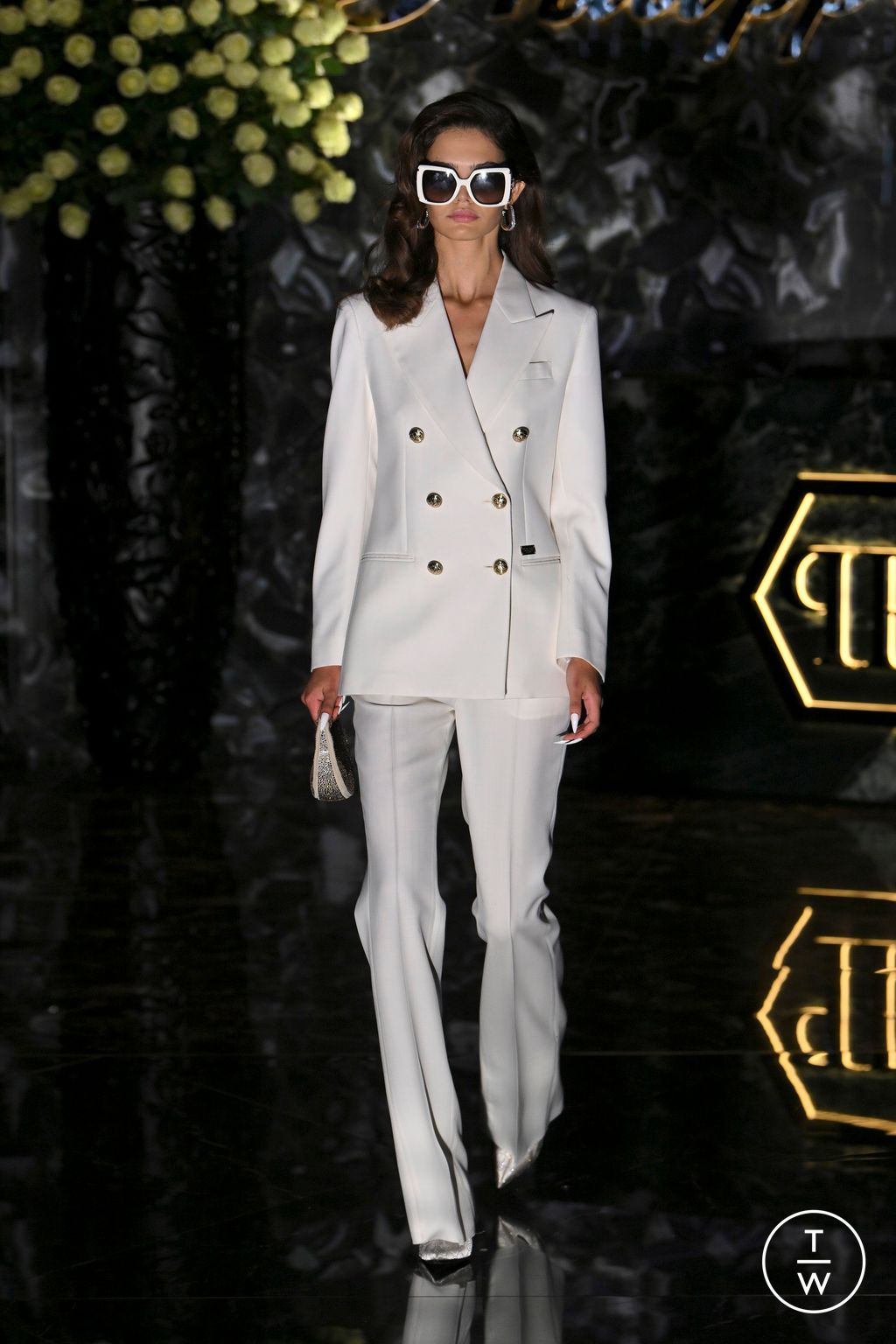 Fashion Week Milan Spring/Summer 2025 look 18 from the Philipp Plein collection womenswear