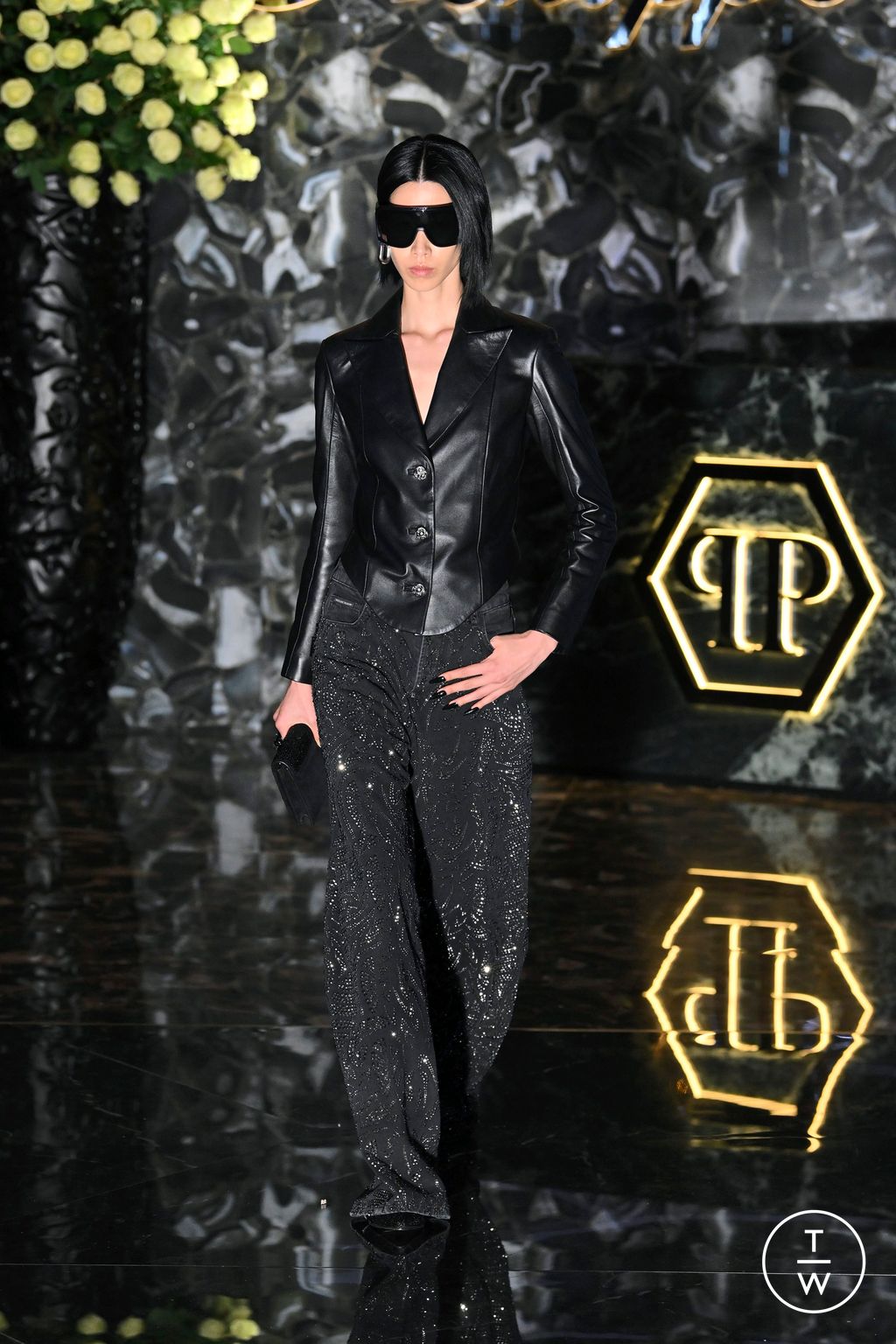 Fashion Week Milan Spring/Summer 2025 look 43 from the Philipp Plein collection womenswear