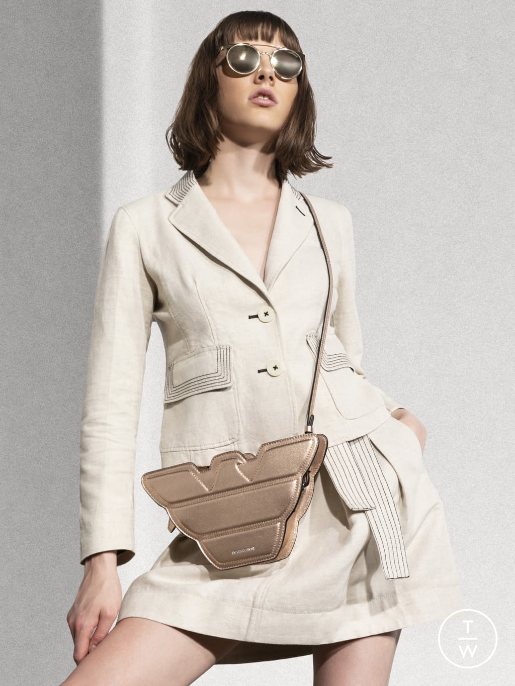 Fashion Week Milan Resort 2019 look 14 from the Emporio Armani collection womenswear