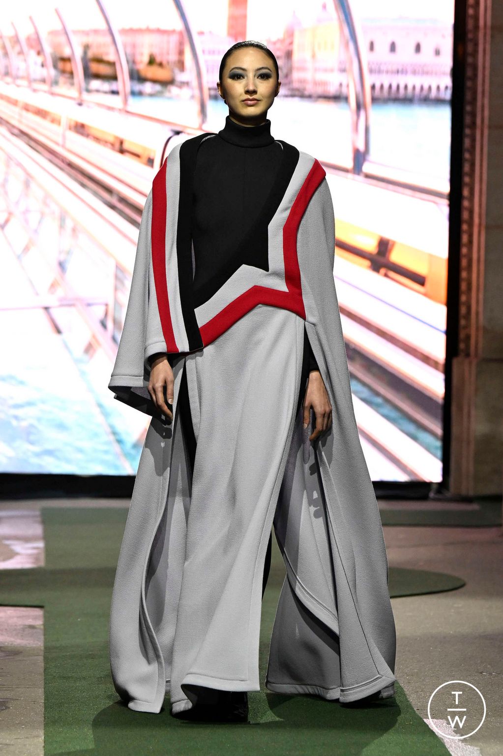 Fashion Week Paris Fall/Winter 2026 look 6 from the Pierre Cardin collection womenswear