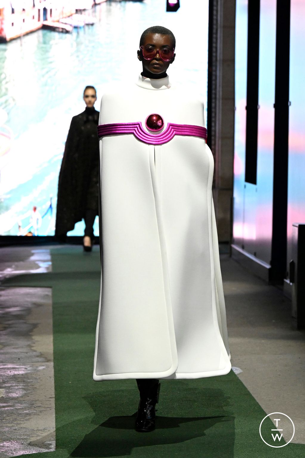 Fashion Week Paris Fall/Winter 2026 look 12 from the Pierre Cardin collection womenswear