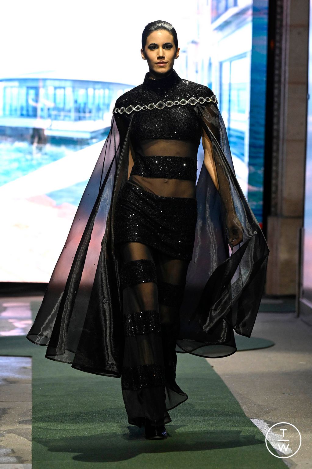 Fashion Week Paris Fall/Winter 2026 look 21 from the Pierre Cardin collection womenswear