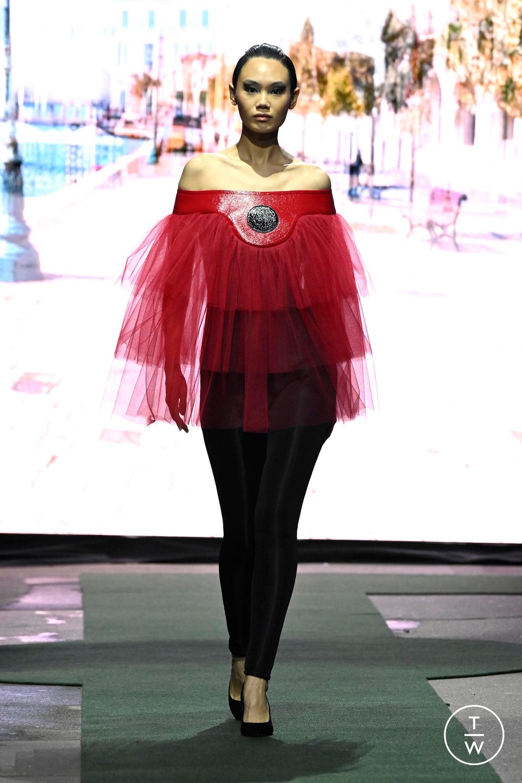 Fashion Week Paris Fall/Winter 2026 look 58 from the Pierre Cardin collection womenswear