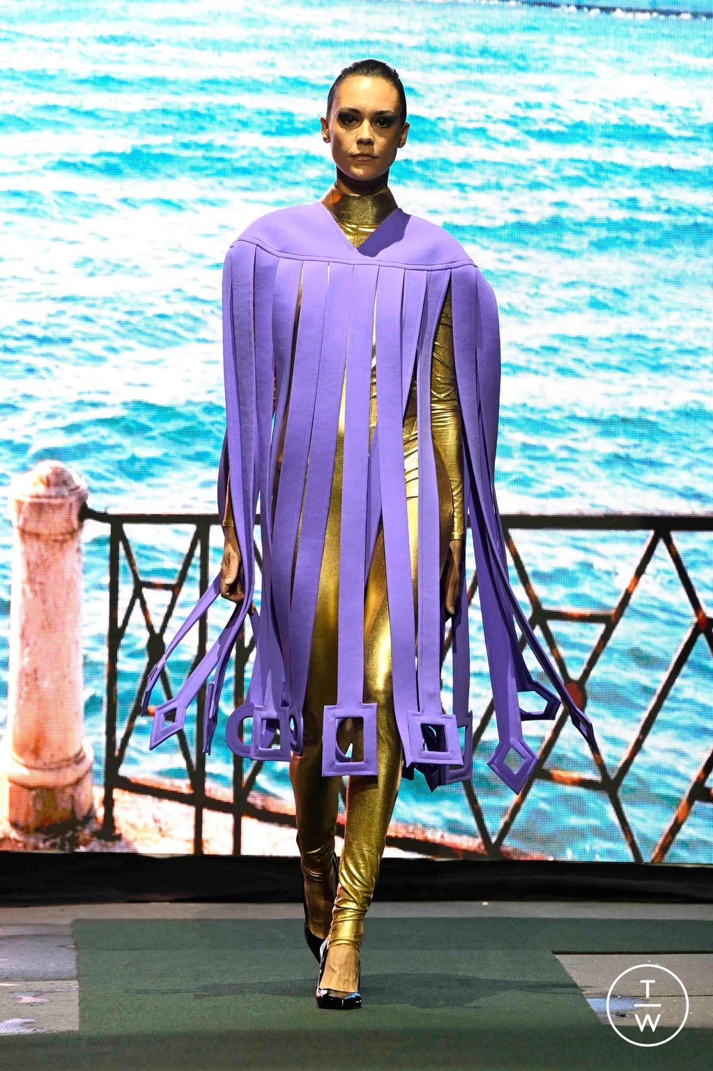 Fashion Week Paris Fall/Winter 2026 look 62 from the Pierre Cardin collection womenswear