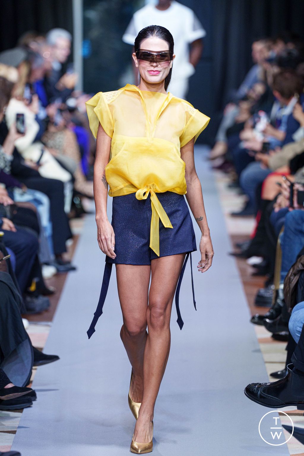 Fashion Week Paris Spring-Summer 2025 look 18 from the Pierre Cardin collection womenswear
