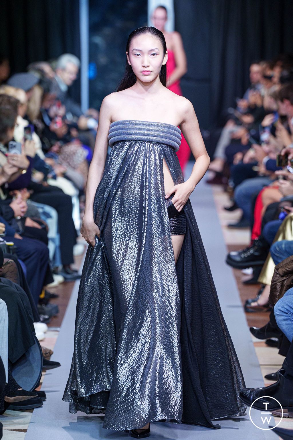 Fashion Week Paris Spring/Summer 2025 look 55 from the Pierre Cardin collection womenswear