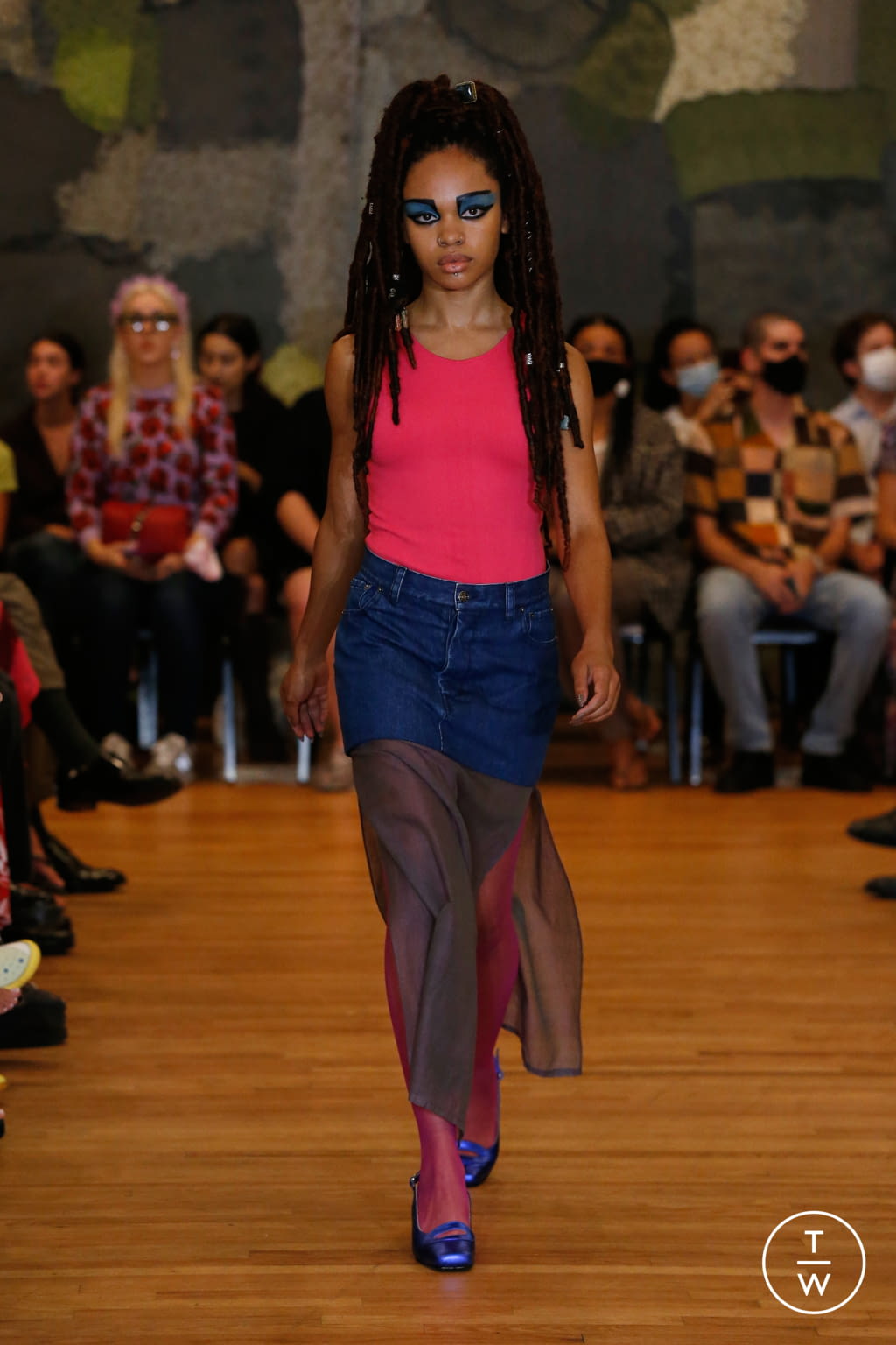 Fashion Week New York Spring/Summer 2022 look 6 from the Puppets and Puppets collection womenswear