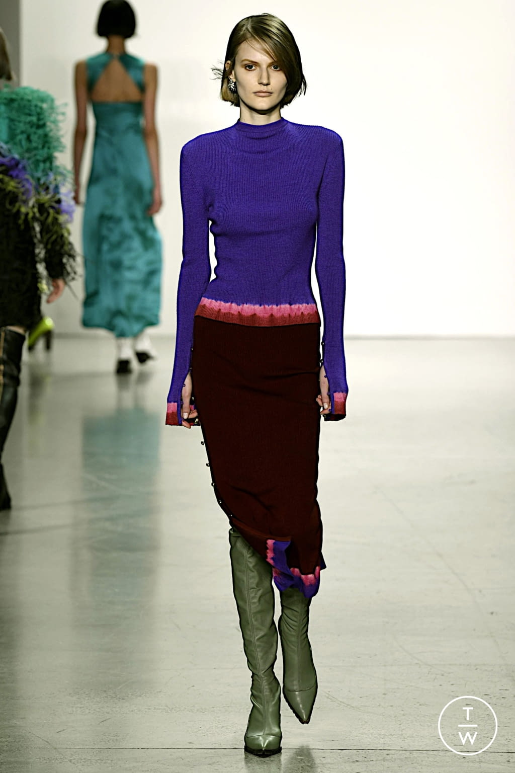Fashion Week New York Fall/Winter 2022 look 14 from the Prabal Gurung collection 女装